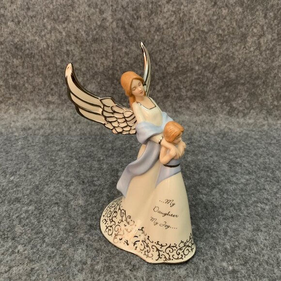 My Daughter My Joy Heirloom Porcelain Musical Angel Figurine - Picture 2 of 7